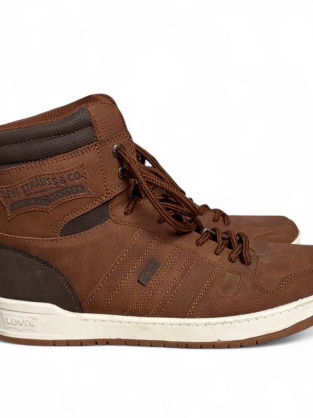 Levi's Men's Brown High-Top Casual Sneakers- Sz. 9.5 US